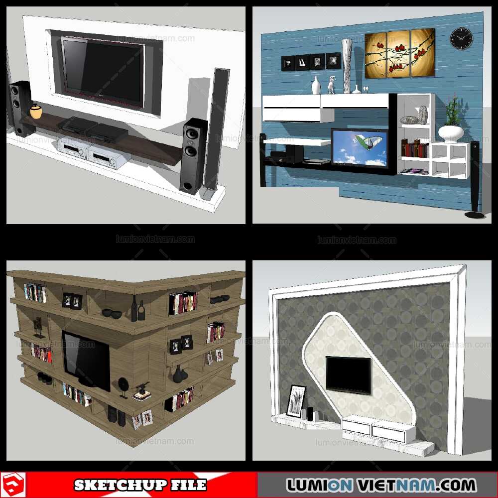 150821-Wall-Unit-(21)-Sketchup-Models