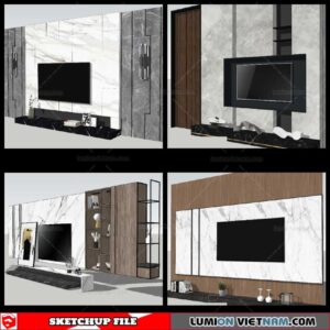 Wall Unit - Sketchup Models By NhaTay