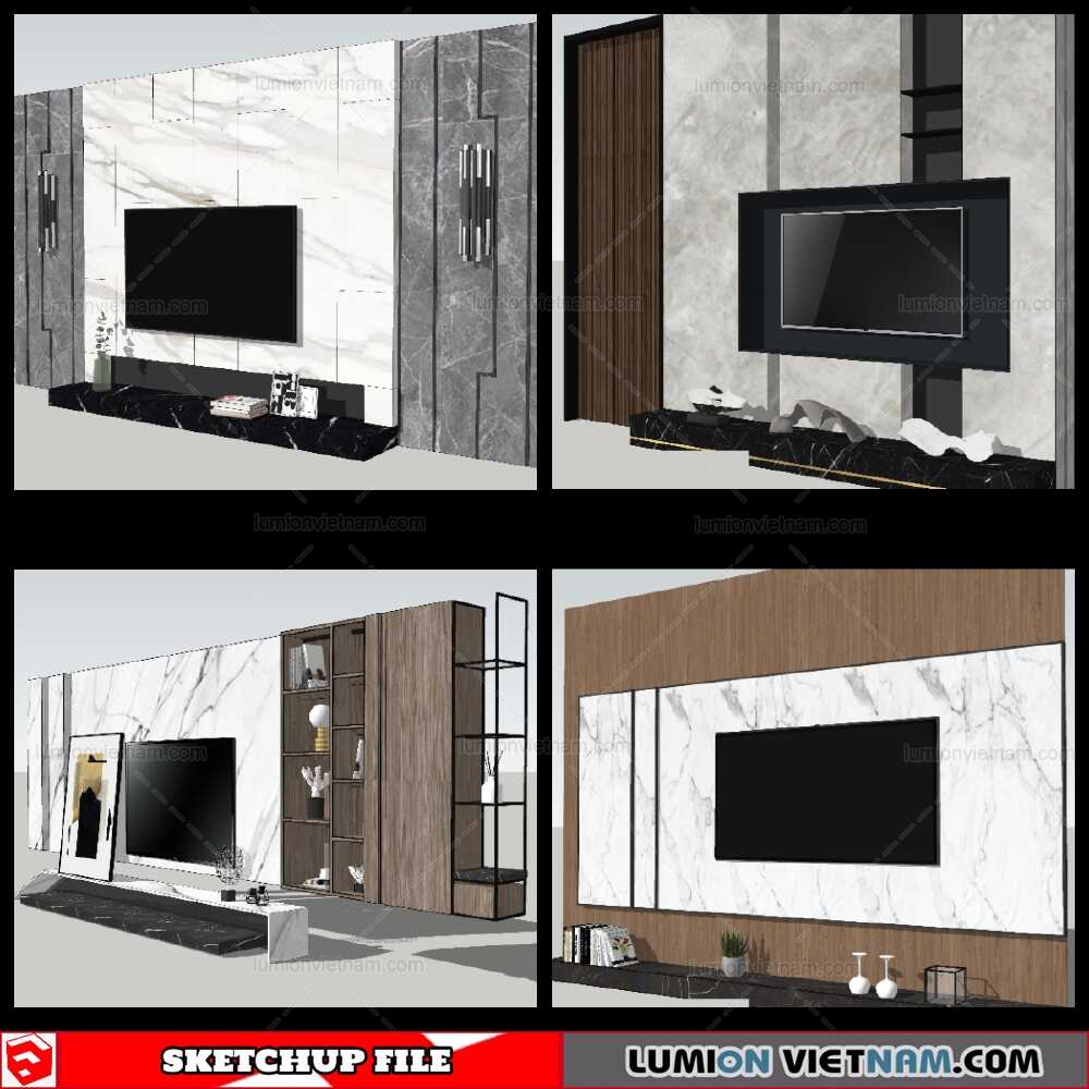 150821-Wall-Unit-(25)-Sketchup-Models