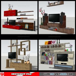 Wall Unit - Sketchup Models By NhaTay