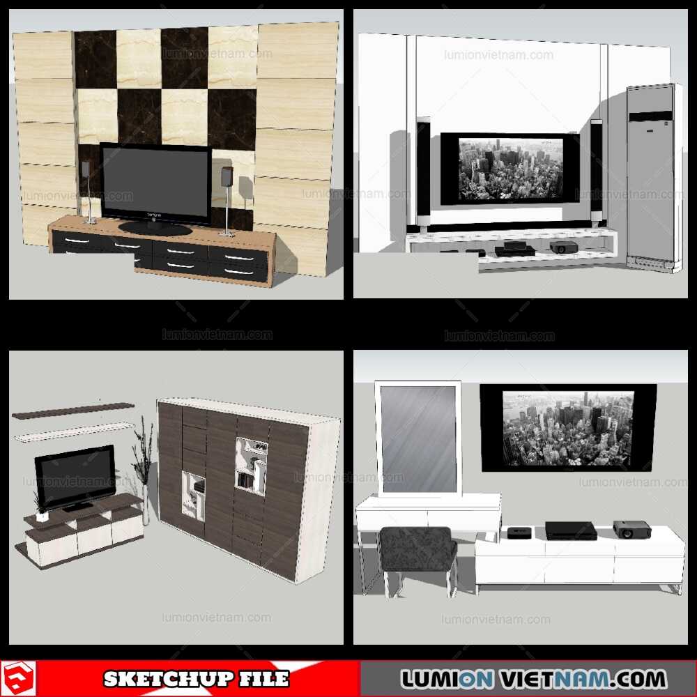 150821-Wall-Unit-(5)-Sketchup-Models