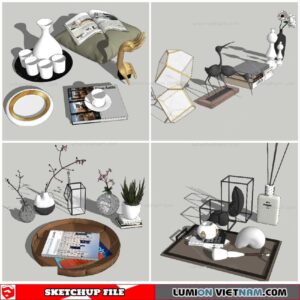Decor Set - Sketchup Models By NhaTay