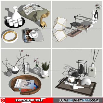 Decor Set - Sketchup Models By NhaTay