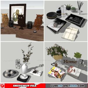 Decor Set - Sketchup Models By NhaTay