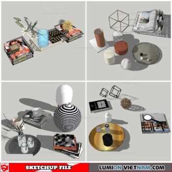 Decor Set - Sketchup Models By NhaTay