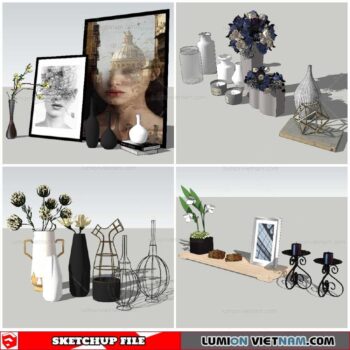 Decor Set - Sketchup Models By NhaTay