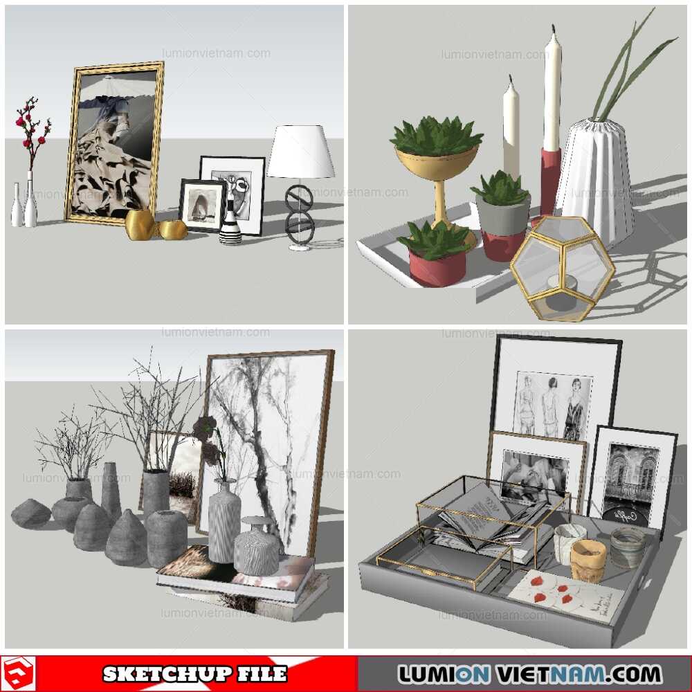 170821-Decor-Set-(5)-Sketchup-Models