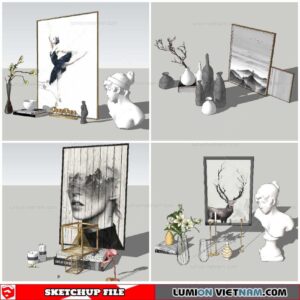 Decor Set - Sketchup Models By NhaTay