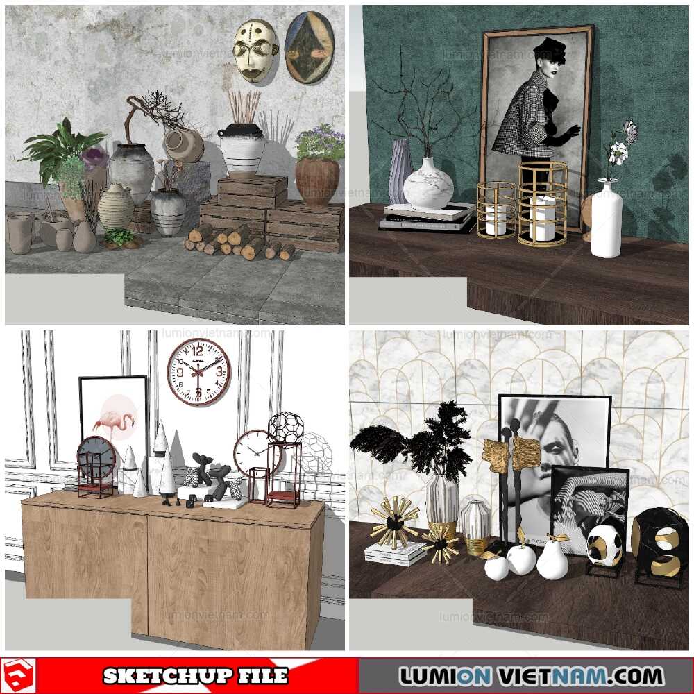 170821-Decor-Set-(8)-Sketchup-Models