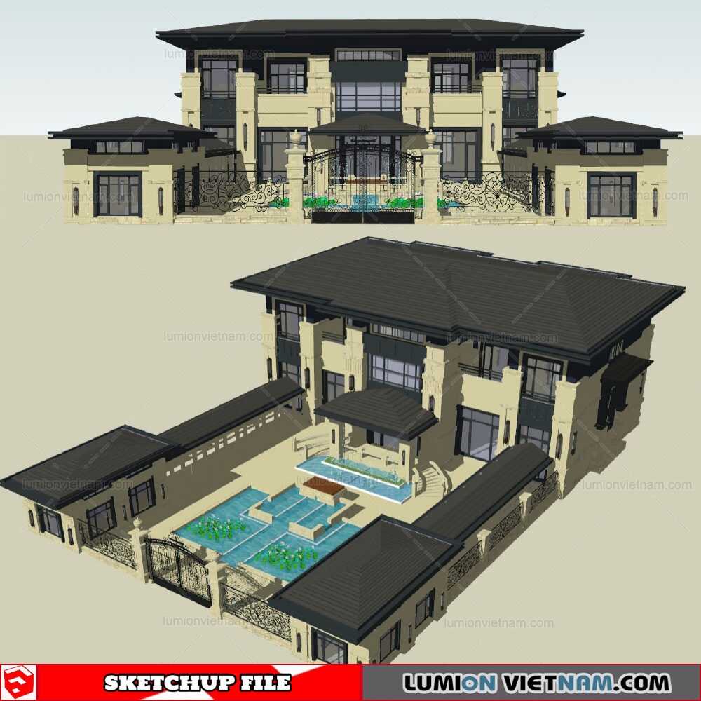 18-Sketchup-Exterior-Model-Sketchup-Models