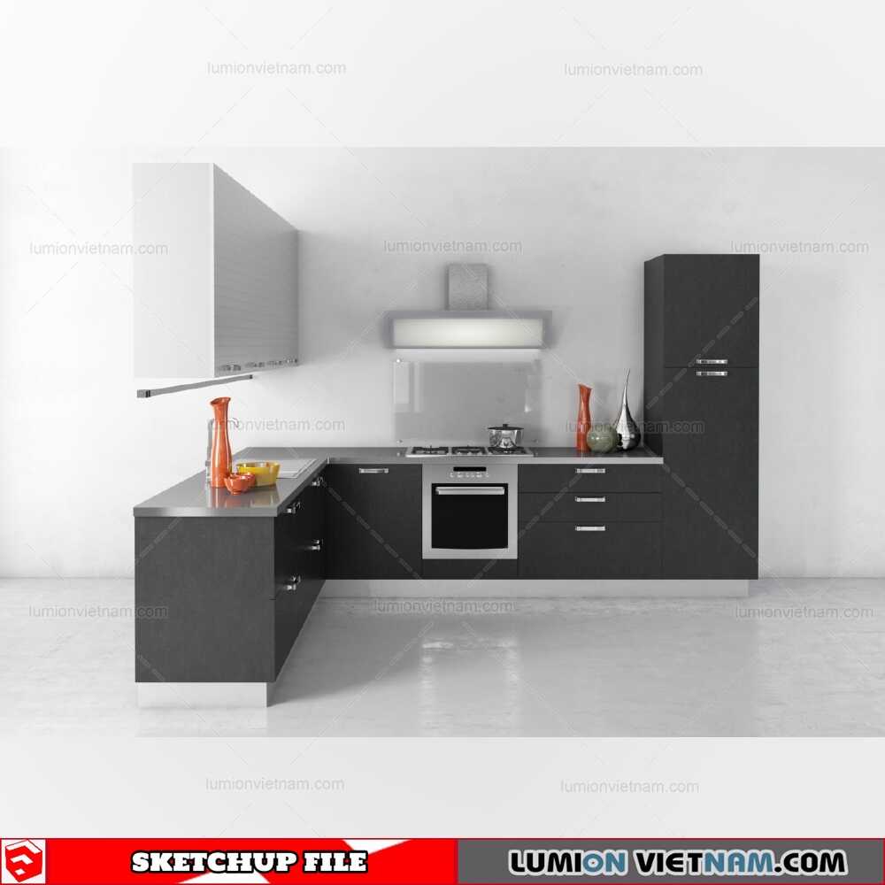 190821-Kitchen-Cabinet-(1)-Sketchup-Models