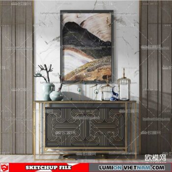 Sideboard - Sketchup Models By lumionvietnam