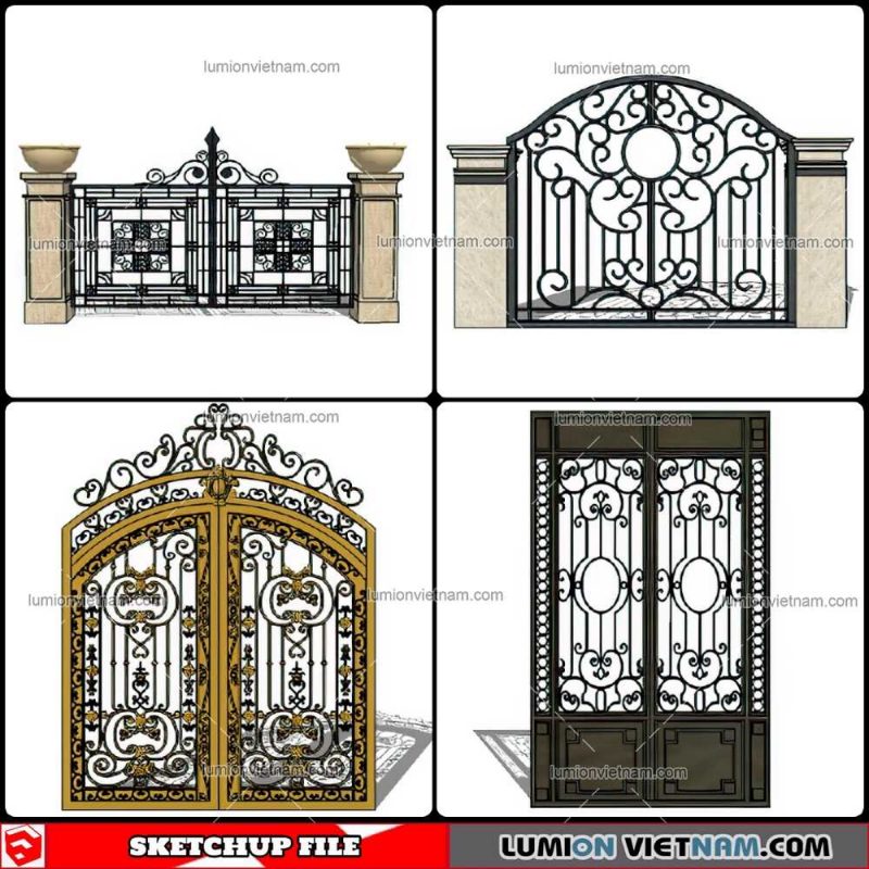 Gate - Sketchup Models By Cuong Covua