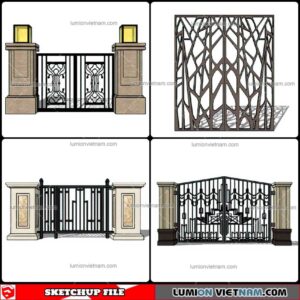 Gate - Sketchup Models By Cuong Covua