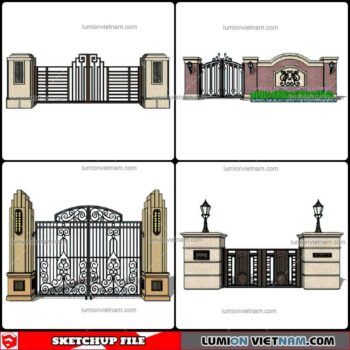 Gate - Sketchup Models By Cuong Covua