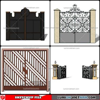 Gate - Sketchup Models By Cuong Covua