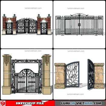Gate - Sketchup Models By Cuong Covua