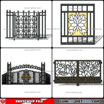 Gate - Sketchup Models By Cuong Covua
