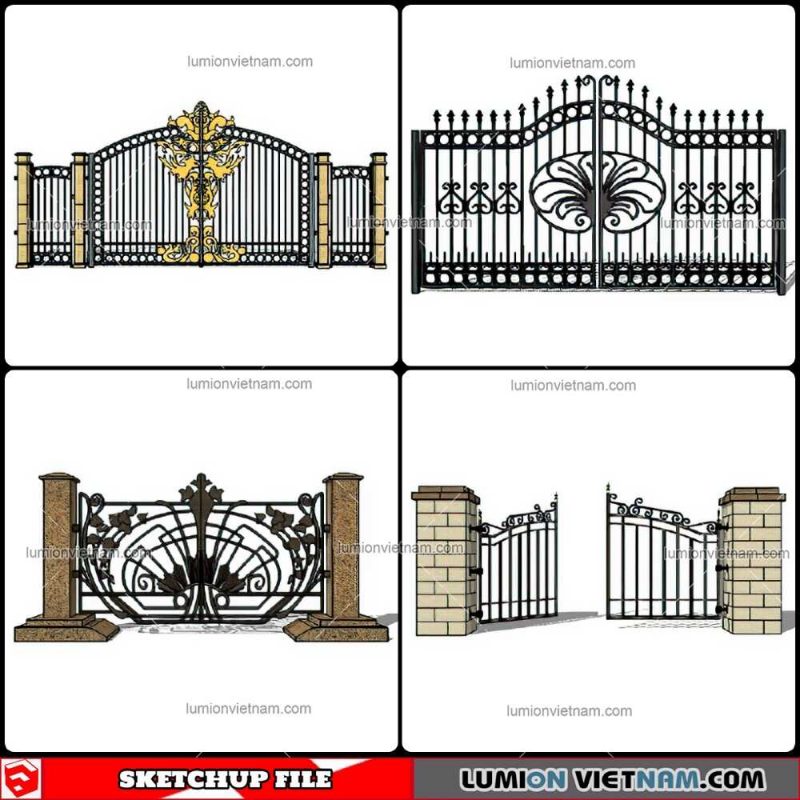 Gate - Sketchup Models By Cuong Covua