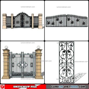 Gate - Sketchup Models By Cuong Covua