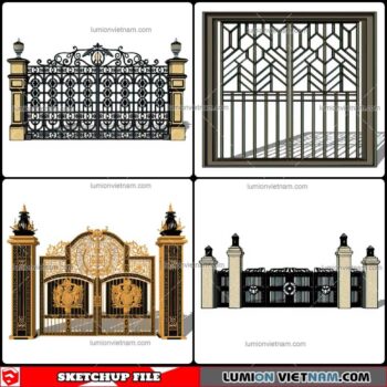 Gate - Sketchup Models By Cuong Covua