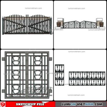 Gate - Sketchup Models By Cuong Covua