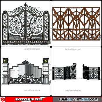 Gate - Sketchup Models By Cuong Covua