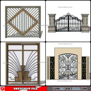Gate - Sketchup Models By Cuong Covua