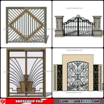 Gate - Sketchup Models By Cuong Covua