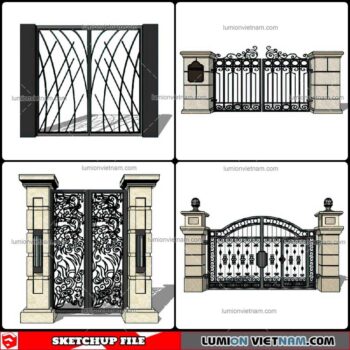 Gate - Sketchup Models By Cuong Covua