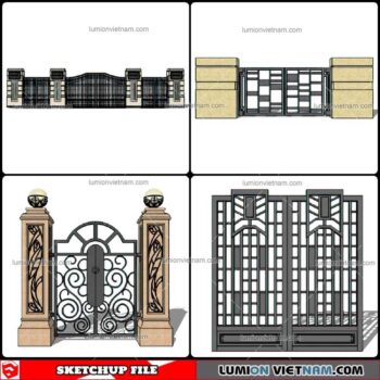 Gate - Sketchup Models By Cuong Covua