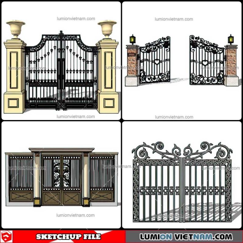 Gate - Sketchup Models By Cuong Covua
