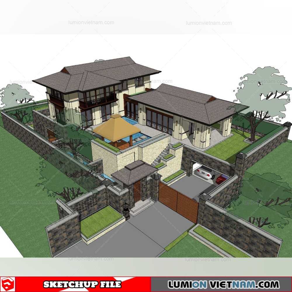 28-Sketchup-Exterior-Model-Sketchup-Models
