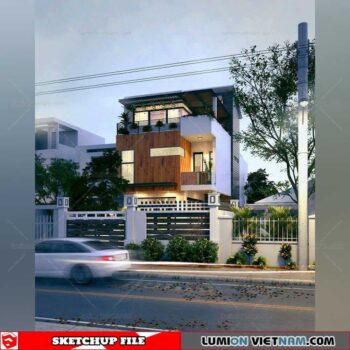 House- Sketchup Exterior Scene By SUVN