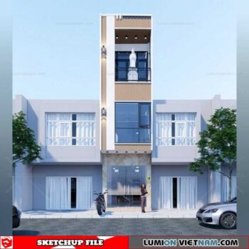 House- Sketchup Exterior Scene By M Decor Tknt