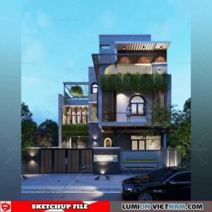 House- Sketchup Exterior Scene By Ha Thanh