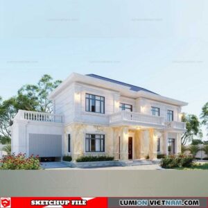 House- Sketchup Exterior Scene By NguyenXuanVinh