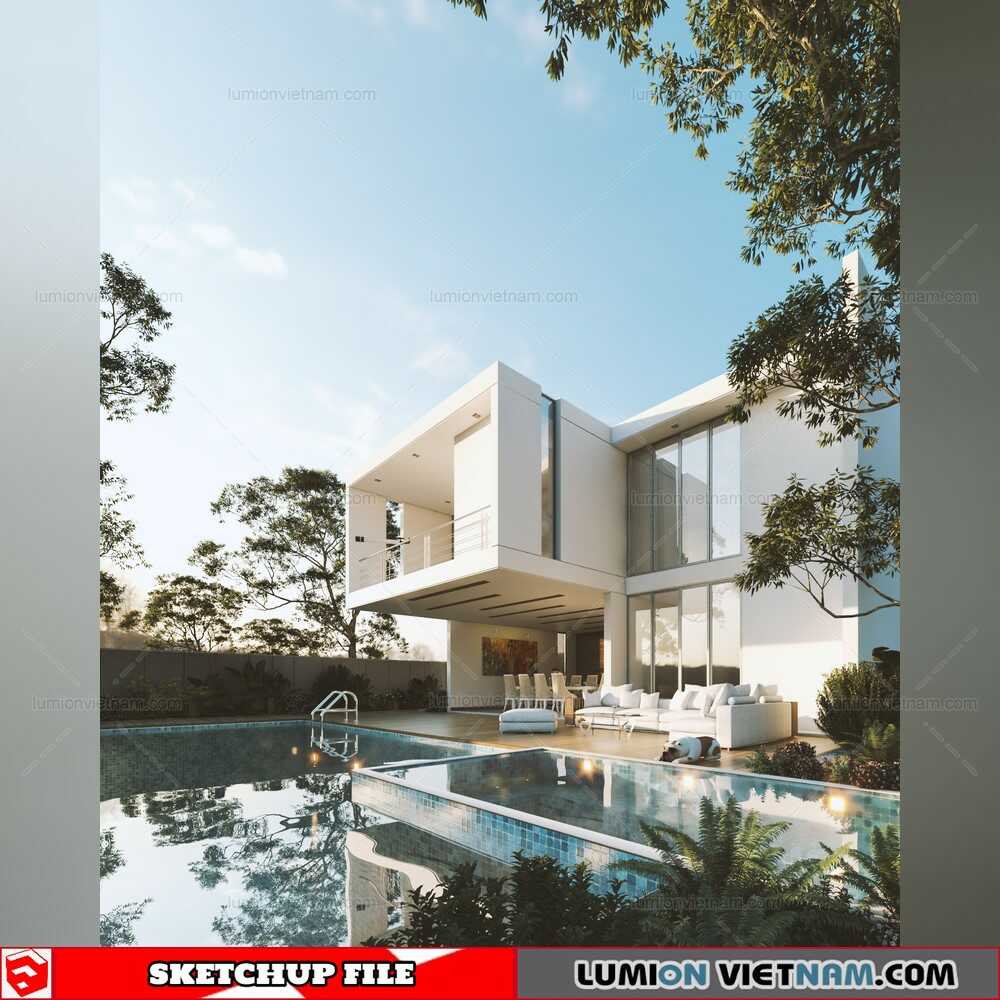 3972-Exterior-Pool-House-Scene-Sketchup-Model-By-Chi-Cong-Le-1-Sketchup-Models