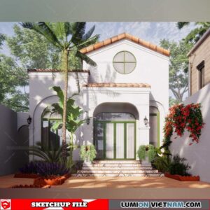 Villa- Sketchup Exterior Scene By Kviln Chu