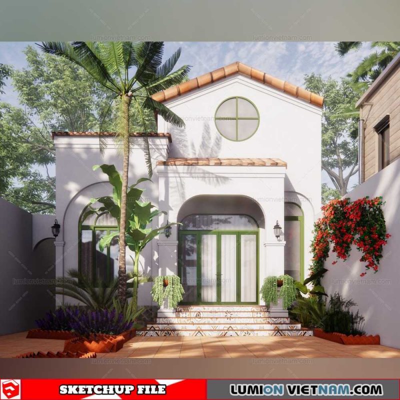 Villa- Sketchup Exterior Scene By Kviln Chu
