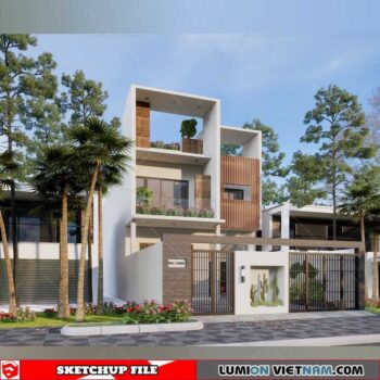 House- Sketchup Exterior Scene By Duong Duong