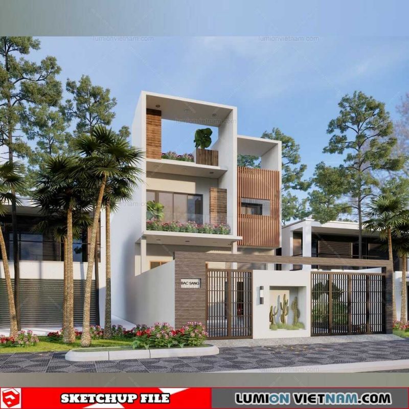House- Sketchup Exterior Scene By Duong Duong