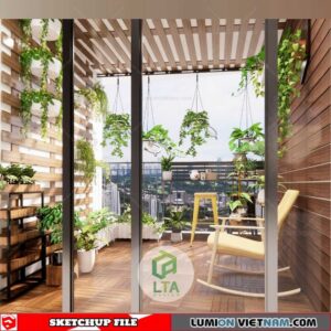 House- Sketchup Exterior Scene By Cao Hoang Nhat Long