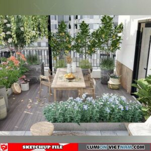 Garden- Sketchup Exterior Scene By Phu Nguyen
