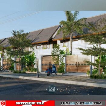 House- Sketchup Exterior Scene By DatHouzz