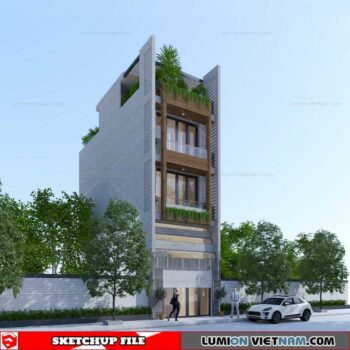 House- Sketchup Exterior Scene By Hieu Hoa