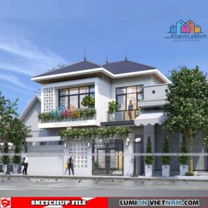 House- Sketchup Exterior Scene By Khanh Le Minh