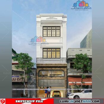 House- Sketchup Exterior Scene By Khanh Le Minh