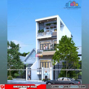 House- Sketchup Exterior Scene By Khanh Le Minh