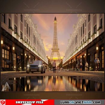 Landscape- Sketchup Exterior Scene By Toan Nguyen